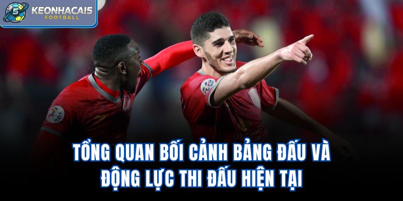 Tổng quan bối cảnh bảng đấu và động lực thi đấu hiện tại